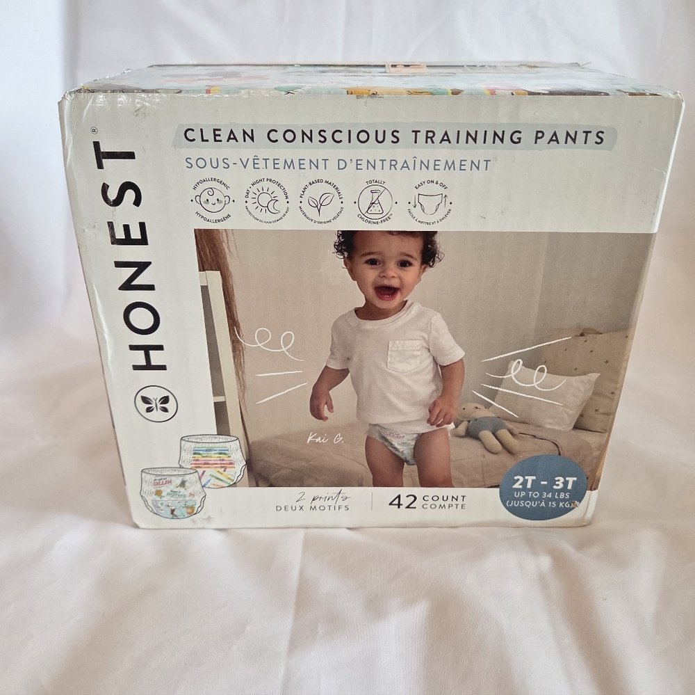 Honest Company Clean Conscious Training Pants (Size 2T/3T) 42ct New